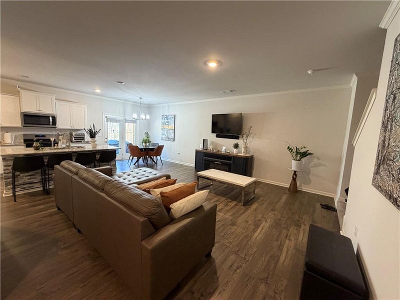Furnished interior view inside a new home in , Buford (Image 6).
