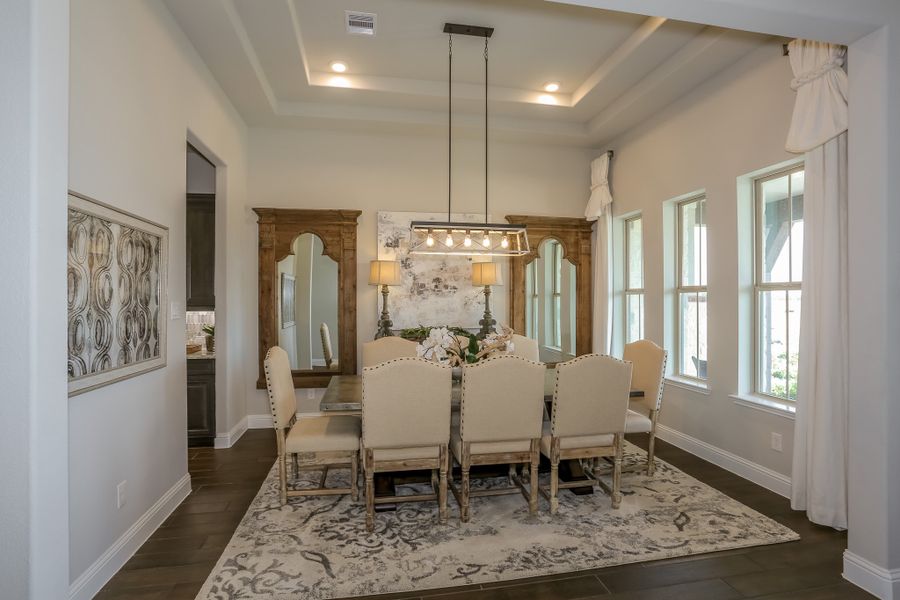 Representative furnished interior of a home built from the Fredericksburg by Beazer Homes in Amira: Hilltop Collection, Tomball (Image 11).