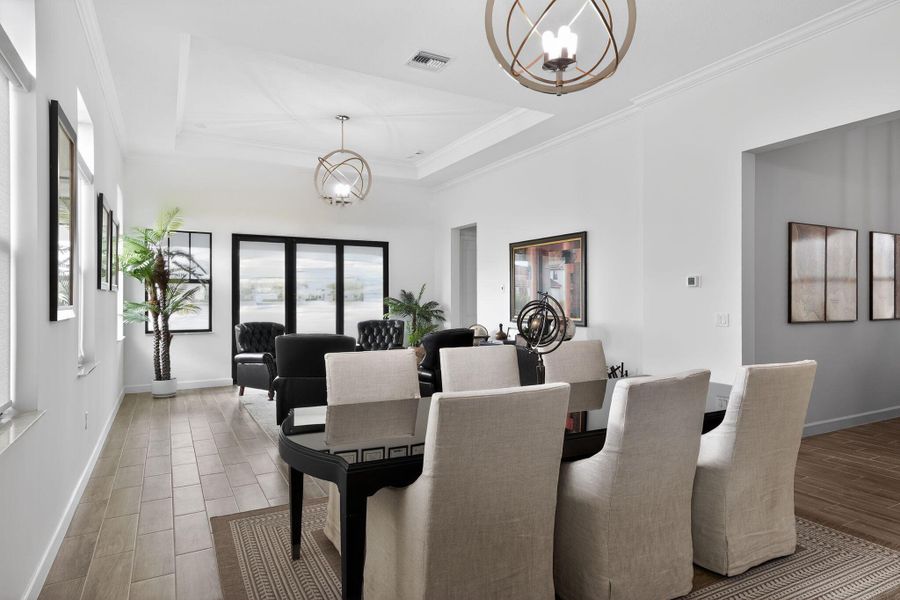 Furnished interior view inside a new home in Tesoro Club, Port St. Lucie (Image 11). Furnished interior view inside a new home in Tesoro Club, Port St. Lucie (Image 11).