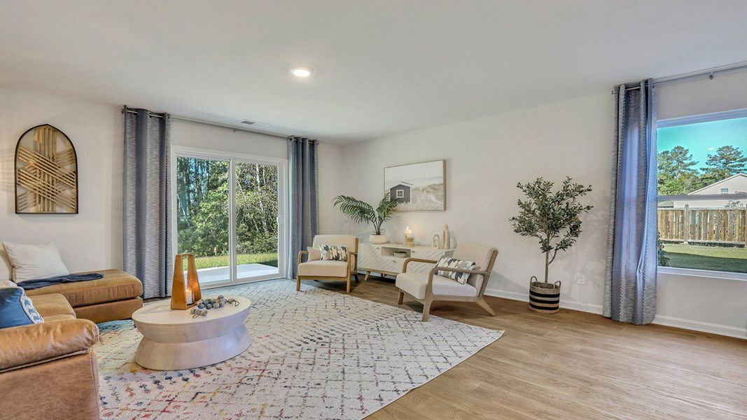 Furnished interior view inside a new home in The Groves at Bees Creek, Ridgeland (Image 10).