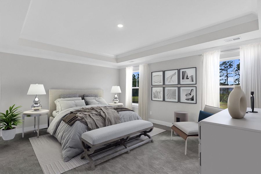 Representative furnished interior of a home built from the Roland II - Vanguard Collection by Mungo Homes in Porter Ridge, Elgin (Image 6).