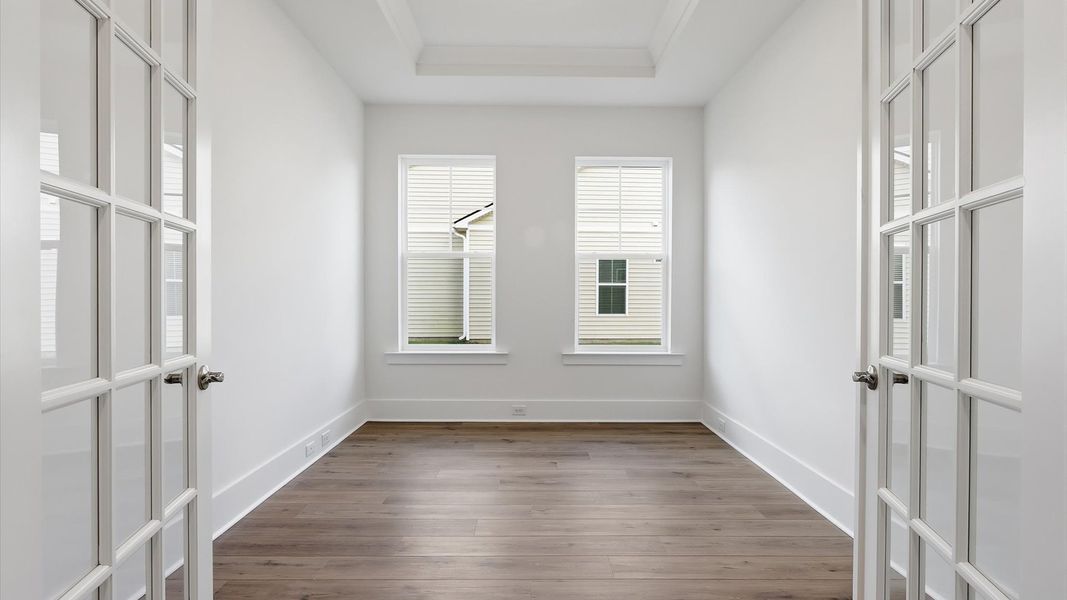Representative furnished interior of a home built from the Eden by DRB Elevate. in Summerwind Crossing at Lakes of Cane Bay, Summerville (Image 17).
