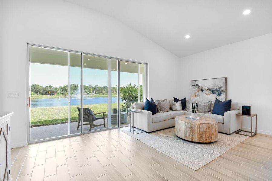 Representative furnished interior of a home built from the Saint Thomas by Taylor Morrison in Ardisia Park, New Smyrna Beach (Image 39).