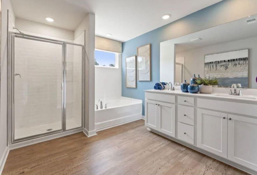 Furnished interior view inside a new home in The Reserve at Gainesville Township, Gainesville (Image 5). Furnished interior view inside a new home in The Reserve at Gainesville Township, Gainesville (Image 5).