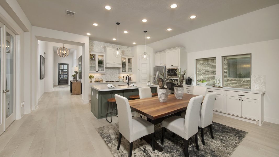 Furnished interior view inside a new home in Meadows of Mill Creek, Seguin (Image 65).