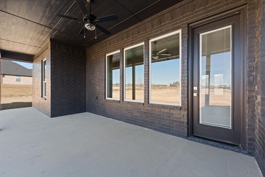 Exterior details and patio area of a home in , Azle (Image 24).