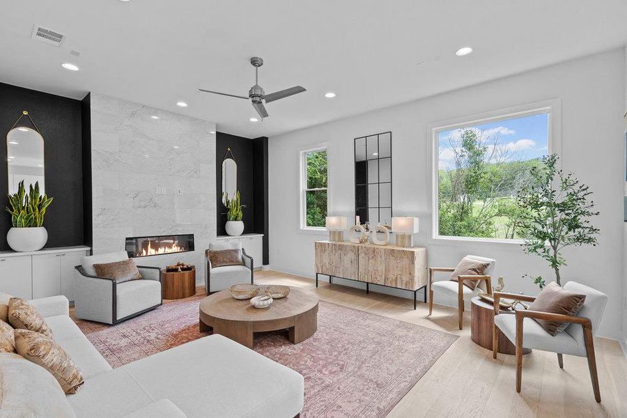 Furnished interior view inside a new home in Sunridge, Austin (Image 8).