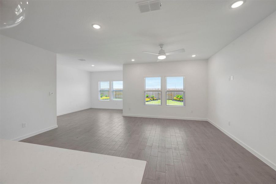 Bright and airy living area