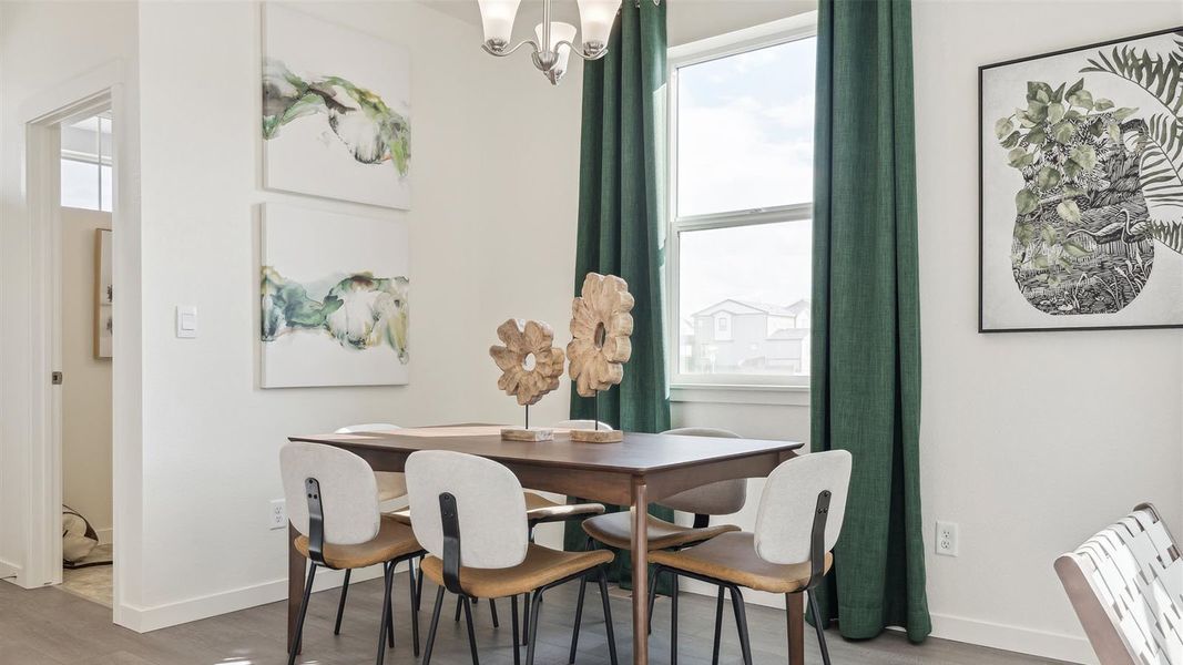 Furnished interior view inside a new home in Settlers Crossing, Commerce City (Image 7).