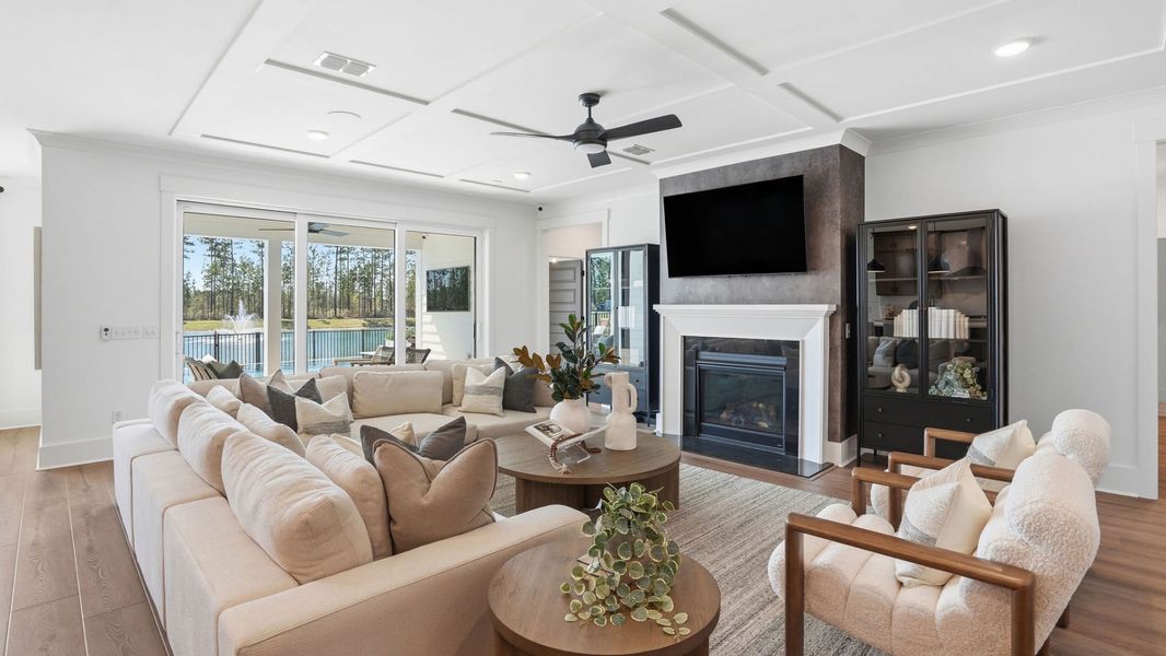 Representative furnished interior of a home built from the Stellar by Del Webb in Del Webb Point Hope, Charleston (Image 19). Representative furnished interior of a home built from the Stellar by Del Webb in Del Webb Point Hope, Charleston (Image 19).