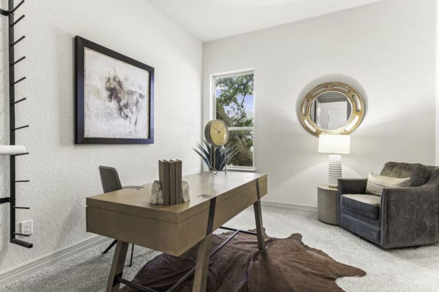 Home office in Ashlyn home at Belle Oaks, Bulverde TX