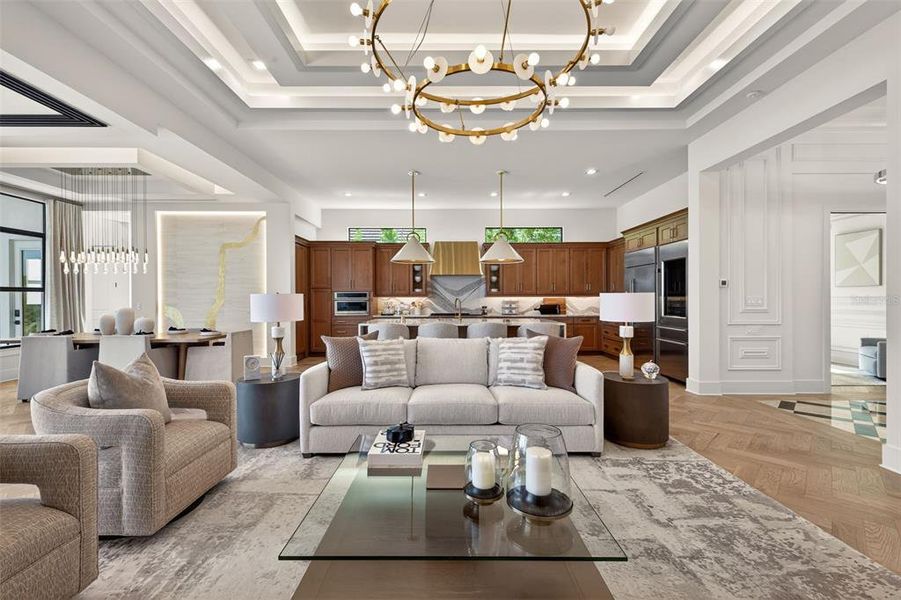 Furnished interior view inside a new home in , Sarasota (Image 34).