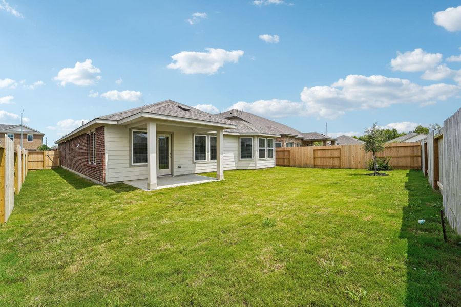 Exterior details and patio area of a home in Southwinds, Baytown (Image 3). Exterior details and patio area of a home in Southwinds, Baytown (Image 3).