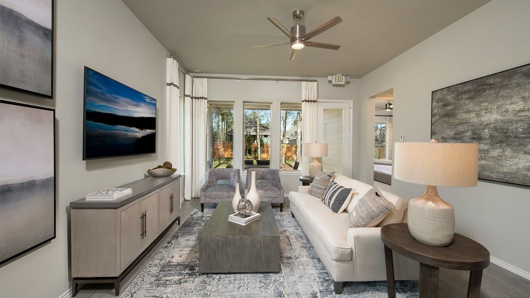 Representative furnished interior of a home built from the 1593W by Perry Homes in Santa Rita Ranch Tierra Rosa, Liberty Hill (Image 13).