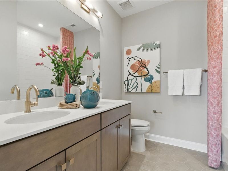 Representative furnished interior of a home built from the Sawyer by Tri Pointe Homes in Grahym at Southbridge, Fort Mill (Image 34).
