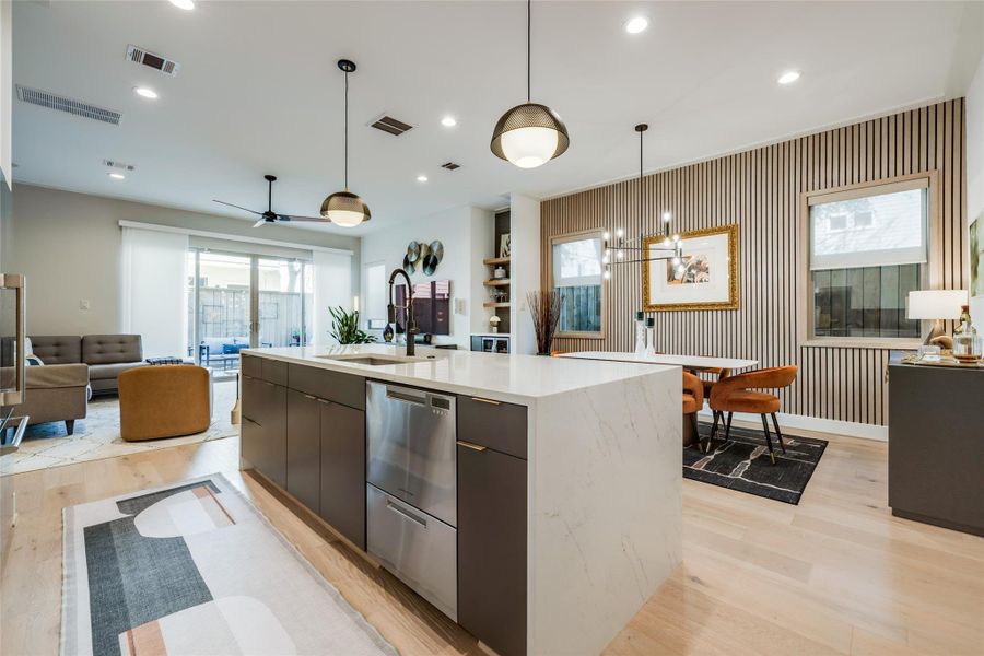 Furnished interior view inside a new home in , Houston (Image 28).