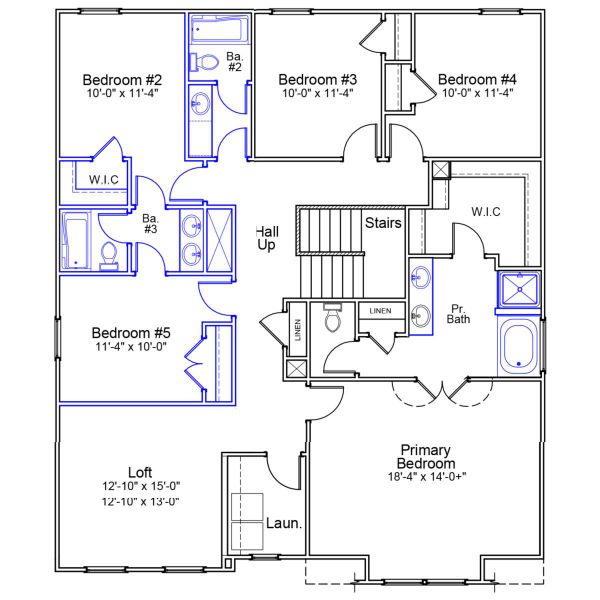 2D floor plan layout of this home in Ellington, Elgin, SC (Image 3).