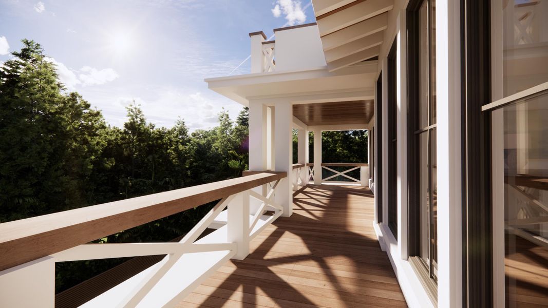 Exterior details and patio area of a home in , Isle Of Palms (Image 3).