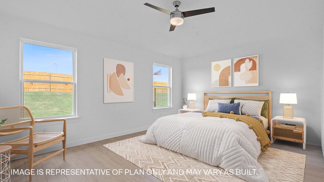 Furnished interior view inside a new home in Trails at Wildhorse, Austin (Image 8).