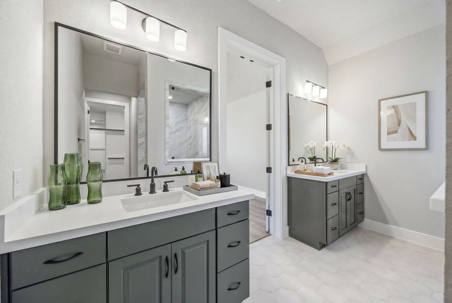 Representative furnished interior of a home built from the Bastrop by Beazer Homes in Valencia, Manvel (Image 8).