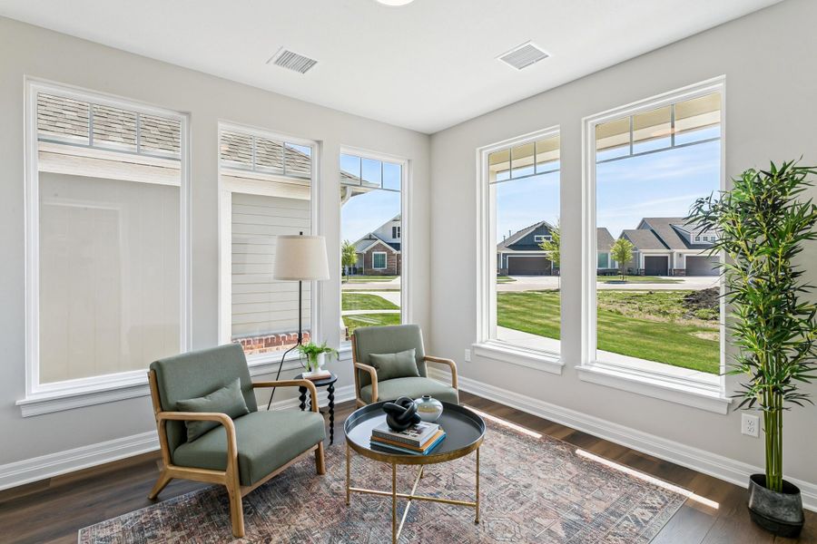 Furnished interior view inside a new home in The Courtyards at Cornerstone, Andover (Image 11). Furnished interior view inside a new home in The Courtyards at Cornerstone, Andover (Image 11).