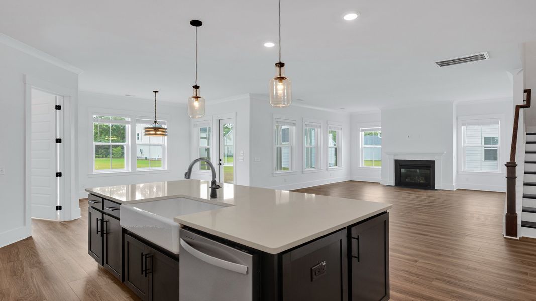 Representative furnished interior of a home built from the Keeneland II by DRB Homes in The Oaks, Mount Pleasant (Image 17). Representative furnished interior of a home built from the Keeneland II by DRB Homes in The Oaks, Mount Pleasant (Image 17).