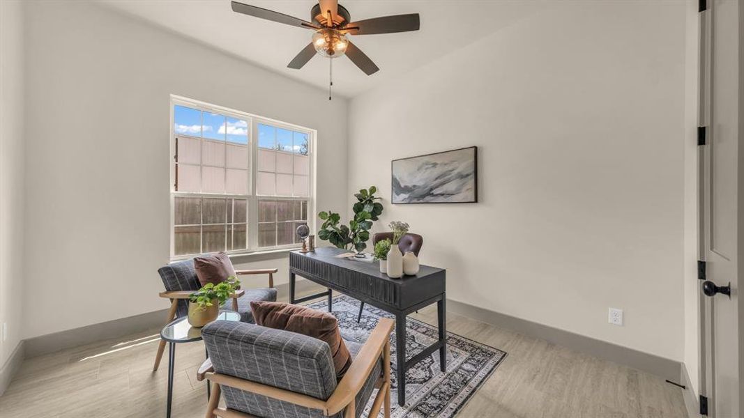 Furnished interior view inside a new home in , Aledo (Image 32).