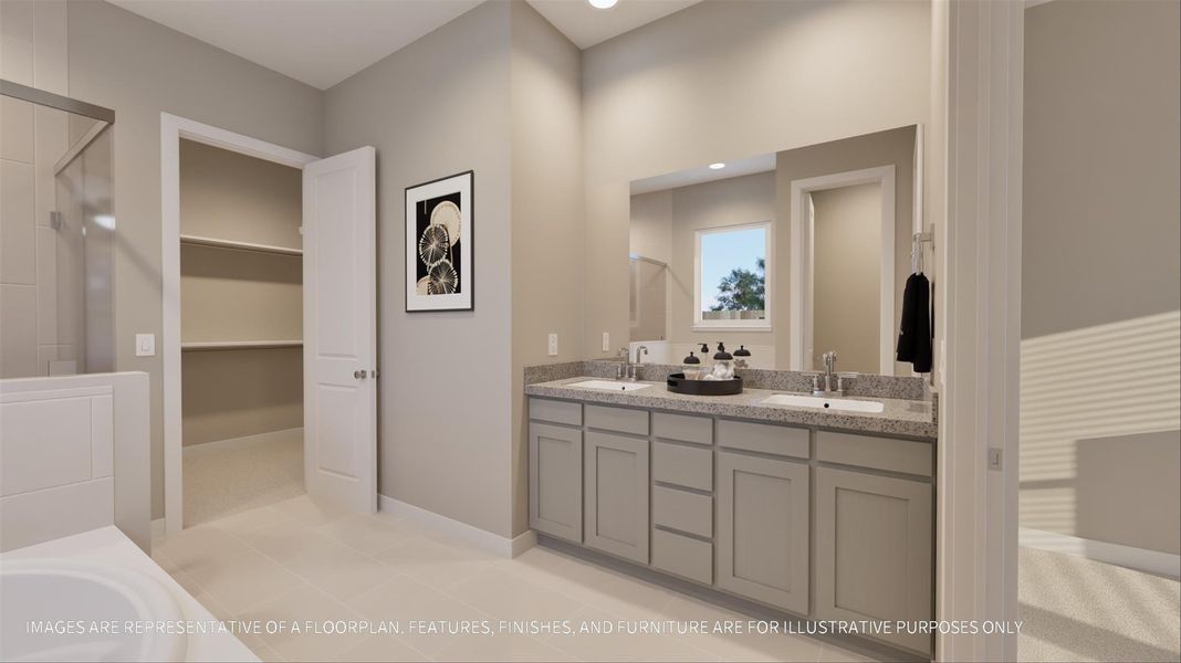 Furnished interior view inside a new home in La Segarra 40', Brookshire (Image 19).