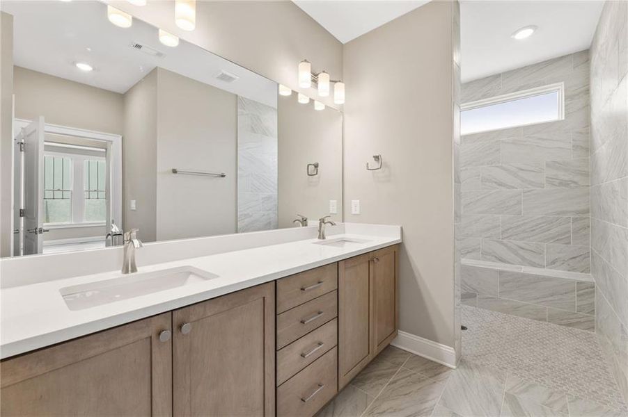 Furnished interior view inside a new home in The Courtyards at Bailey Farms, Dacula (Image 11).