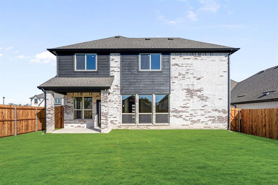 Exterior details and patio area of a home in Anderson Crossing, Trenton (Image 3). Exterior details and patio area of a home in Anderson Crossing, Trenton (Image 3).