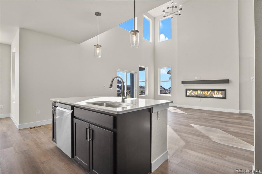 Furnished interior view inside a new home in , Colorado Springs (Image 6).
