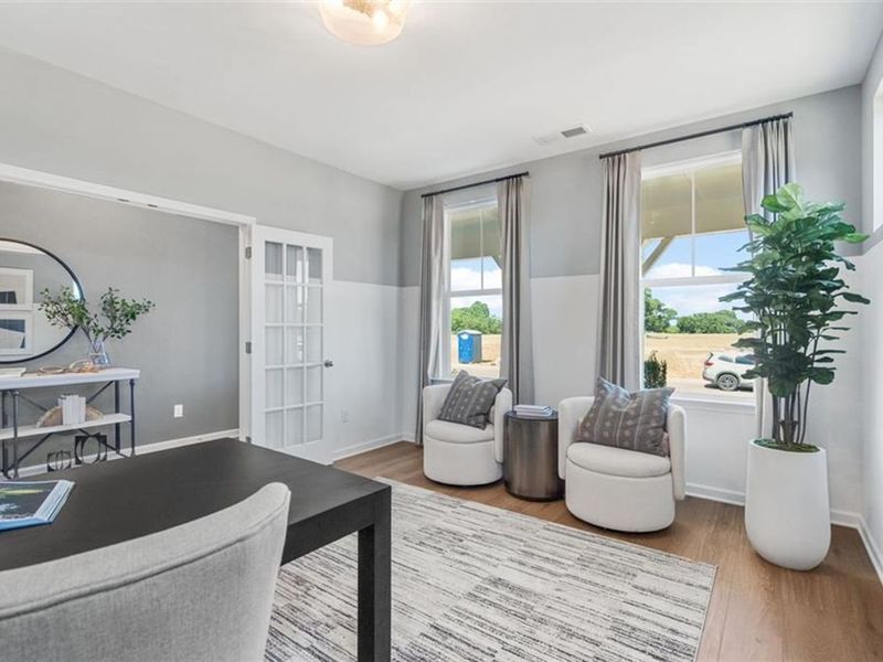 Furnished interior view inside a new home in Wehunt Meadows, Hoschton (Image 8).