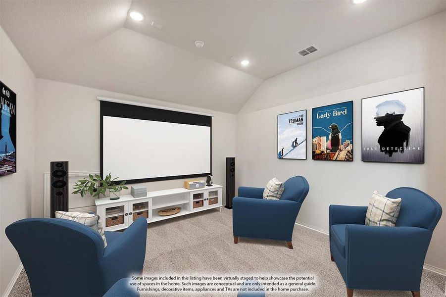 Furnished interior view inside a new home in Mockingbird Hills 60-65, Joshua (Image 14).