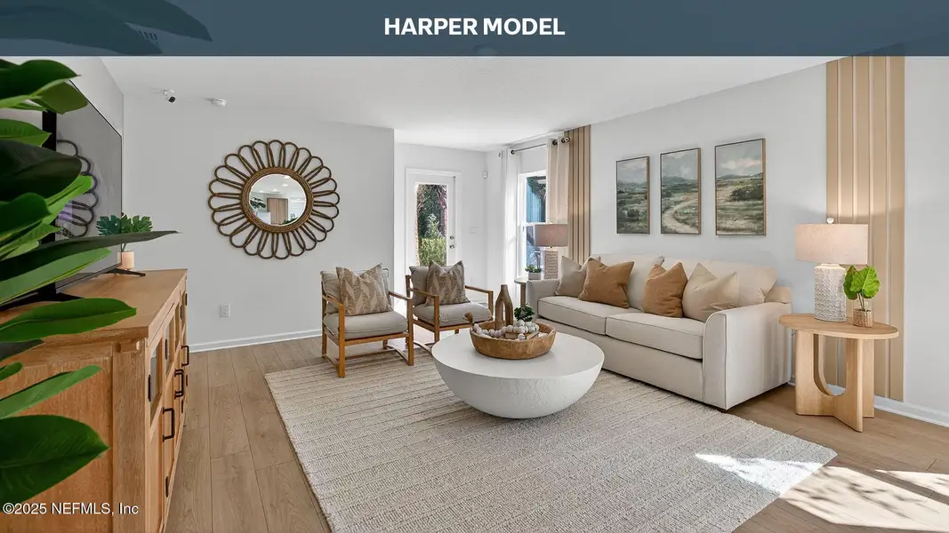 Furnished interior view inside a new home in , Bunnell (Image 23).