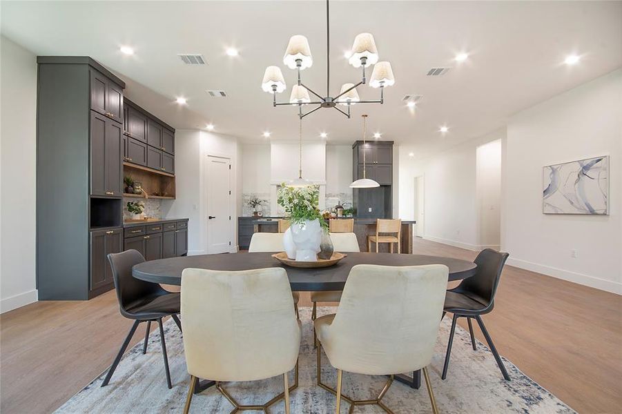 Furnished interior view inside a new home in , Dallas (Image 28).
