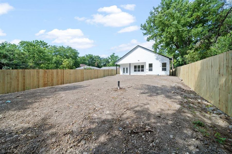 View of back of house