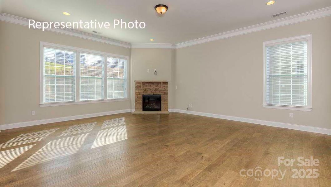 Spacious, unfurnished interior of a new home in Sanctuary at Southgate, Indian Trail (Image 22).