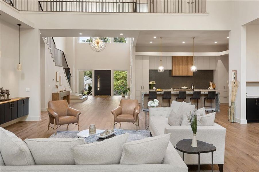 Furnished interior view inside a new home in , Sandy Springs (Image 51).