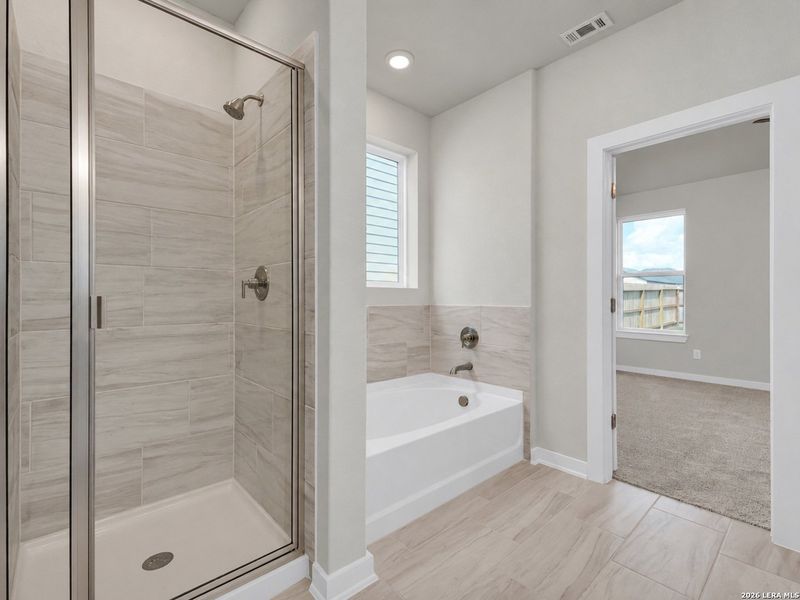 Furnished interior view inside a new home in Morgan Meadows, San Antonio (Image 6).