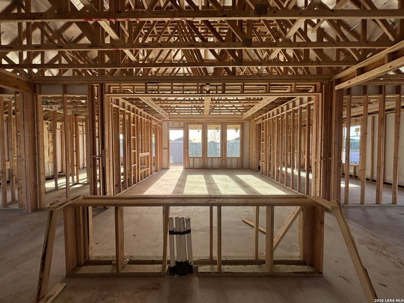 In-progress construction of a new home in The Heritage at Saddlebrook Ranch 70's, Schertz, TX (Image 15).