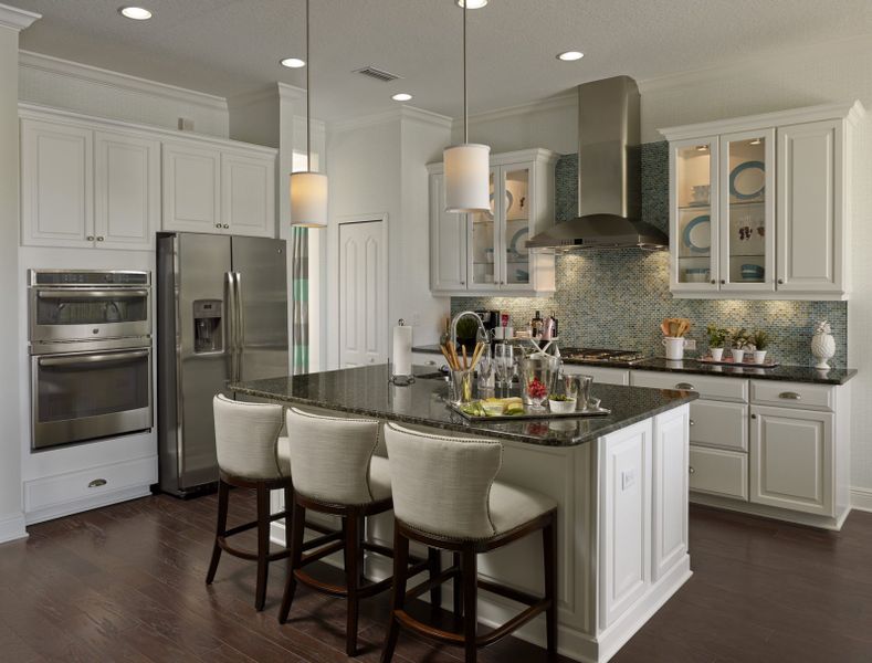 Furnished interior view inside a new home in Boca Royale Golf & Country Club at Wellen Park, Englewood (Image 8).