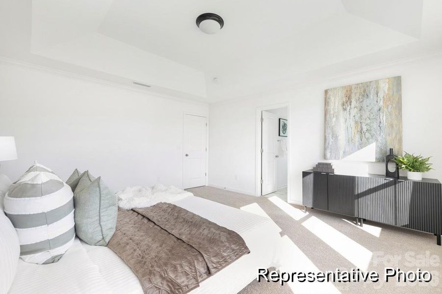 Furnished interior view inside a new home in Morgan Hills, Albemarle (Image 21).