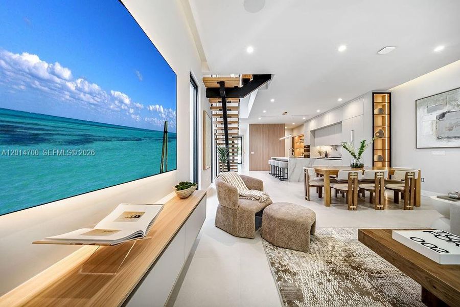 Furnished interior view inside a new home in , Fort Lauderdale (Image 74).