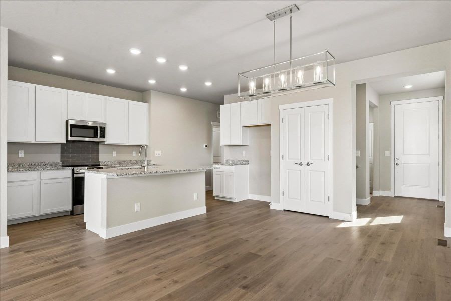 Furnished interior view inside a new home in The Trails at Aspen Ridge, Colorado Springs (Image 6).
