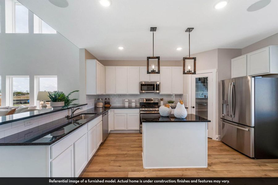 Furnished interior view inside a new home in Caney Mills, Conroe (Image 11).