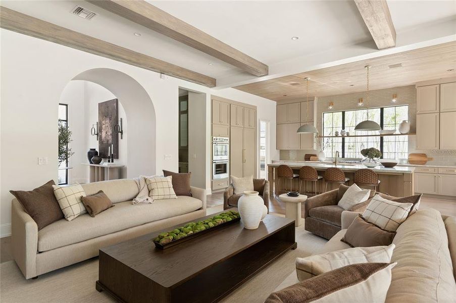 Furnished interior view inside a new home in , Orlando (Image 39).