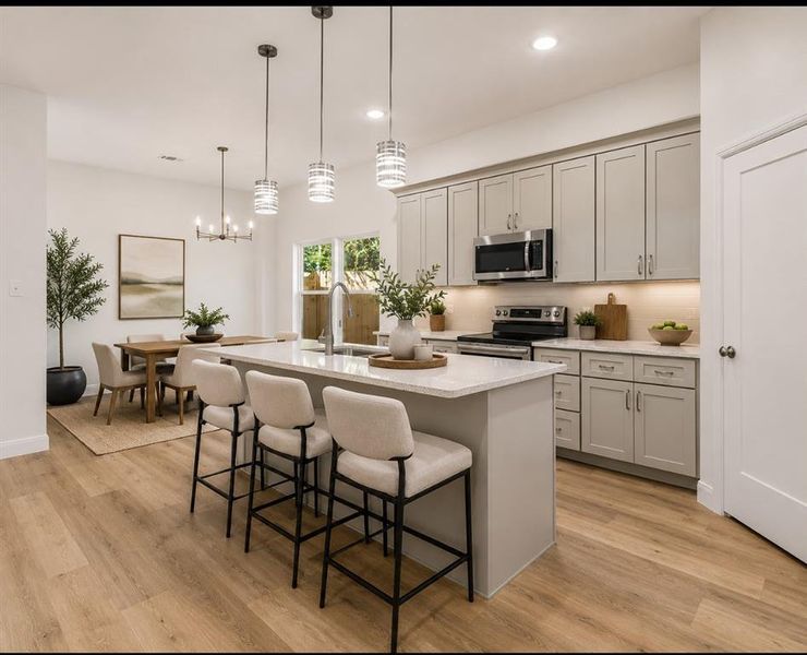Furnished interior view inside a new home in , Fort Worth (Image 3).