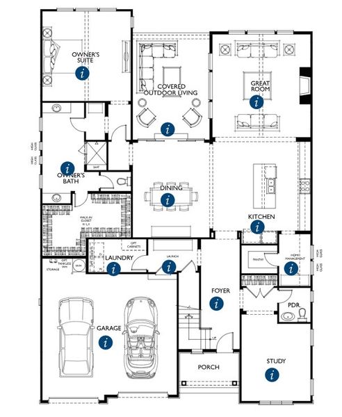 2D floor plan layout for the Monterey by Classica Homes in McLean - South Shore, Clover, SC (Image 3). 2D floor plan layout for the Monterey by Classica Homes in McLean - South Shore, Clover, SC (Image 3).