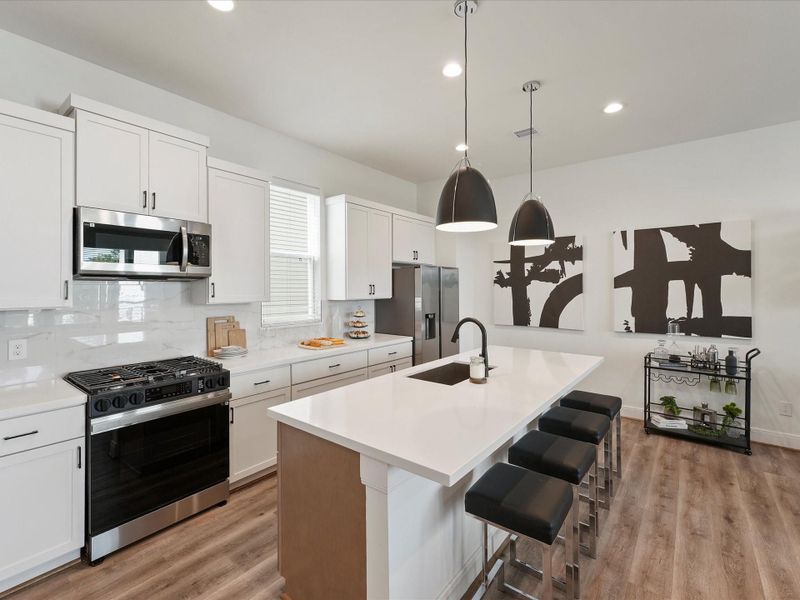 Furnished interior view inside a new home in Reserve At Oak Forest, Houston (Image 22). Furnished interior view inside a new home in Reserve At Oak Forest, Houston (Image 22).