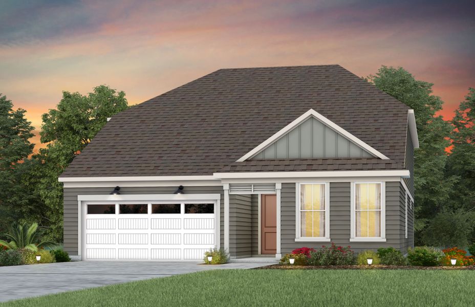 Representative exterior photo of a completed home built from the Palmary by Pulte Homes in Forest Creek, Waxhaw, NC (Image 1).